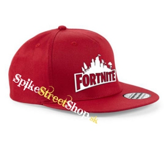 FORTNITE - White Logo - červená šiltovka model "Snapback"