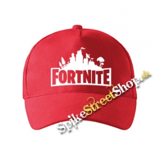 FORTNITE - White Logo - červená šiltovka (-30%=AKCIA)