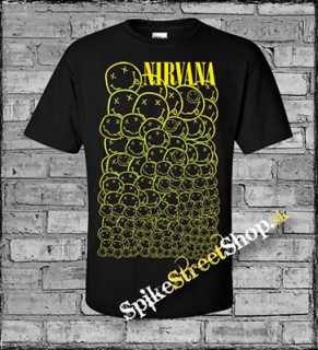 NIRVANA - Smileys - čierne detské tričko
