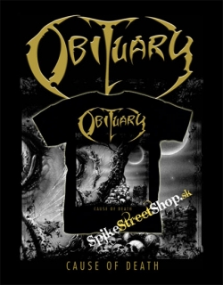 OBITUARY - Cause Of Death Gold Edition - čierne detské tričko
