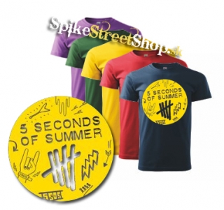 5 SECONDS OF SUMMER - Scribble Logo - farebné detské tričko