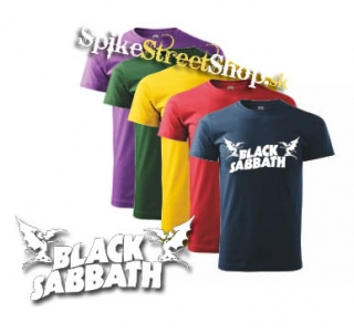 BLACK SABBATH - White Logo - farebné detské tričko
