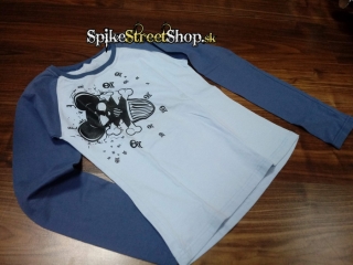 NOIZZ - Mickey Skull  2 - dámske tričko s dlhými rukávmi (Výpredaj)