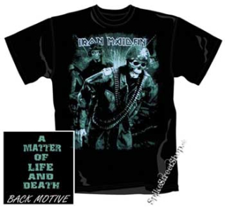 IRON MAIDEN - A Matter Of Life And Death - čierne pánske tričko