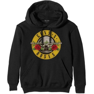 GUNS N ROSES - Classic Logo - čierna pánska mikina