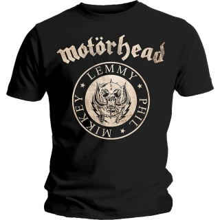 MOTORHEAD - Undercover Seal Newsprint - čierne pánske tričko