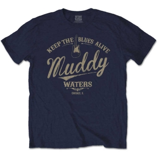 MUDDY WATTERS - Keep The Blues Alive - modré pánske tričko