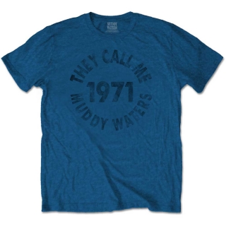 MUDDY WATTERS - They Call Me… - modré pánske tričko