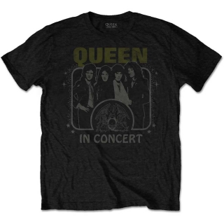 QUEEN - In Concert - čierne pánske tričko