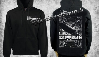LED ZEPPELIN - Vintage Zeppelin - čierna pánska mikina na zips