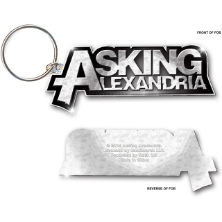 ASKING ALEXANDRIA - Logo - kovový prívesok na kľúče