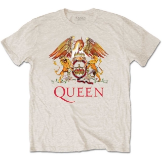 QUEEN - Classic Crest - pieskové pánske tričko