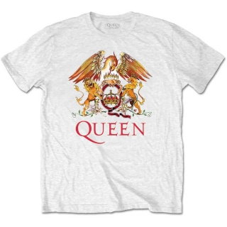 QUEEN - Classic Crest - biele pánske tričko