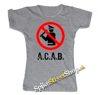 A.C.A.B. - Pictogram - šedé dámske tričko