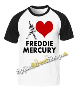 I LOVE FREDDIE MERCURY - dvojfarebné pánske tričko