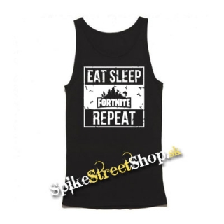 FORTNITE - Eat, Sleep, Repeat - Mens Vest Tank Top - čierne