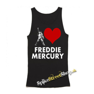 I LOVE FREDDIE MERCURY - Mens Vest Tank Top - čierne