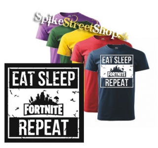 FORTNITE - Eat, Sleep, Repeat - farebné pánske tričko