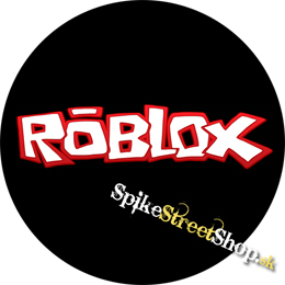 ROBLOX - Logo Red White - čierny odznak