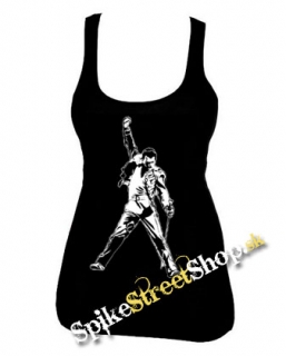 FREDDIE MERCURY - Portrait - Ladies Vest Top