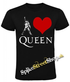 I LOVE QUEEN - čierne detské tričko