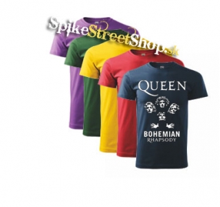 QUEEN - Bohemian Rhapsody - farebné pánske tričko