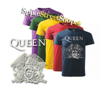 QUEEN - Logo - farebné pánske tričko