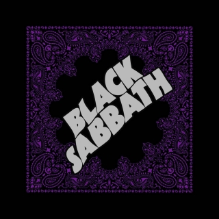 BLACK SABBATH - Logo - čierna bandana šatka