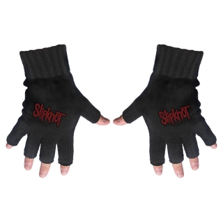 SLIPKNOT - Logo - čierne rukavice bez prstov
