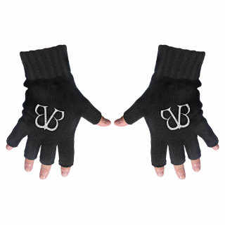 BLACK VEIL BRIDES - Logo - čierne rukavice bez prstov