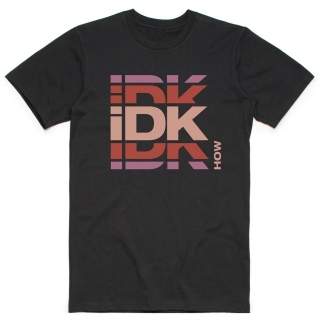 IDKHOW - Branded Logo - čierne pánske tričko