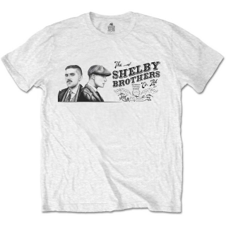 PEAKY BLINDERS - Shelby Brothers Landscape - biele pánske tričko