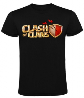 CLASH OF CLANS  - čierne detské tričko