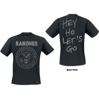 RAMONES - Seal Hey Ho - čierne pánske tričko