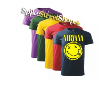 NIRVANA - Grunge Smile - farebné detské tričko