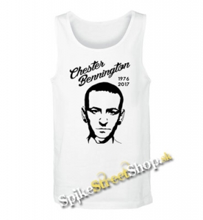 CHESTER BENNINGTON - Portrait Years - Mens Vest Tank Top - biele