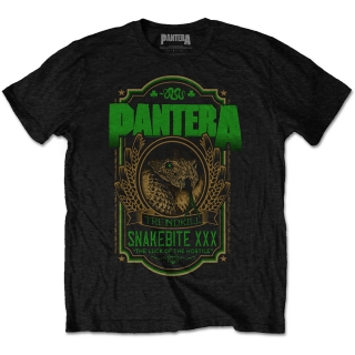 PANTERA - Snakebite XXX Label - čierne pánske tričko