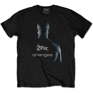 2 PAC - TUPAC - Changes - čierne pánske tričko