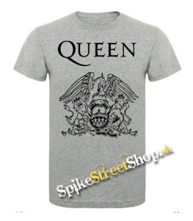 QUEEN - Logo - sivé pánske tričko