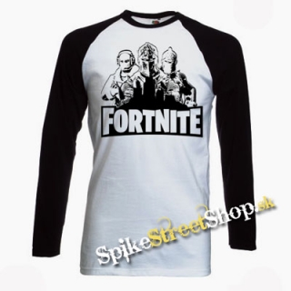 FORTNITE - Logo & Skins- pánske tričko s dlhými rukávmi