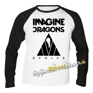 IMAGINE DRAGONS - Evolve Triangle Black - pánske tričko s dlhými rukávmi