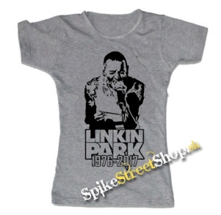 LINGIN PARK - Chester 1976-2017 - šedé dámske tričko
