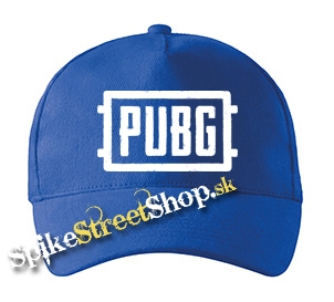 PUBG - Biele logo - kráľovská modrá šiltovka (-30%=AKCIA)