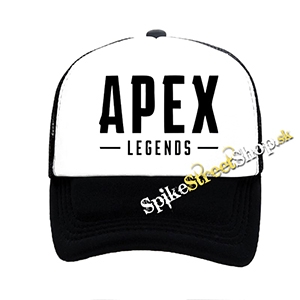 APEX LEGENDS - Black Logo - čiernobiela sieťkovaná šiltovka model "Trucker"