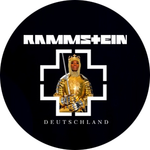 RAMMSTEIN - Deutschland - čierny odznak