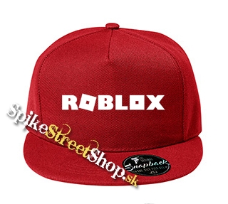 ROBLOX - Logo Symbol White - červená šiltovka model "Snapback"