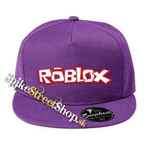 ROBLOX - Logo Red White - fialová šiltovka model "Snapback"