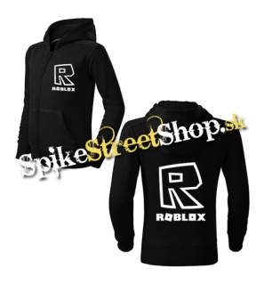 ROBLOX - Symbol & Znak - čierna detská mikina na zips