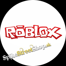 ROBLOX - Logo Red White - biely odznak
