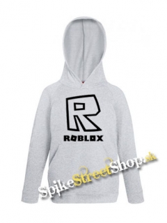 ROBLOX - Symbol & Znak - sivá detská mikina